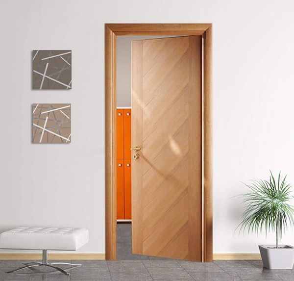 Interior door in wood model lipari